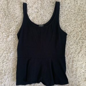 Express black peplum top